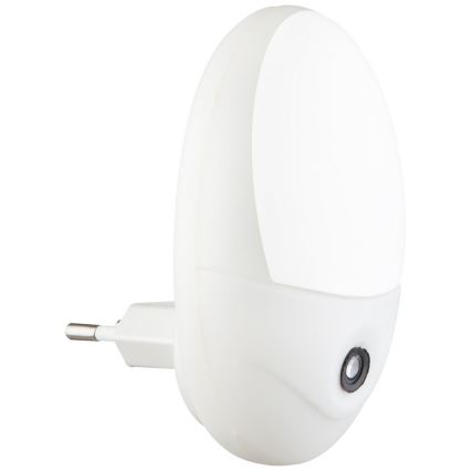 Globo - LED Lampe d'orientation sur prise avec détecteur 4xLED/0,6W/230V 6500K
