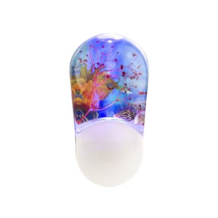 Globo 31937 - Éclairage d'orientation RGB sur prise ENIO 3xLED-RGB/0,07W/230V