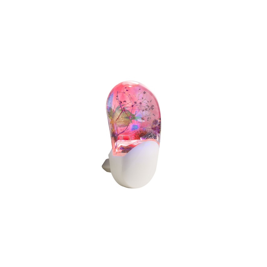 Globo 31937 - Éclairage d'orientation RGB sur prise ENIO 3xLED-RGB/0,07W/230V