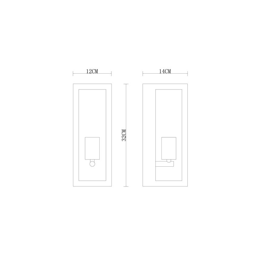 Globo - Applique murale extérieure 1xE27/60W/230V IP44