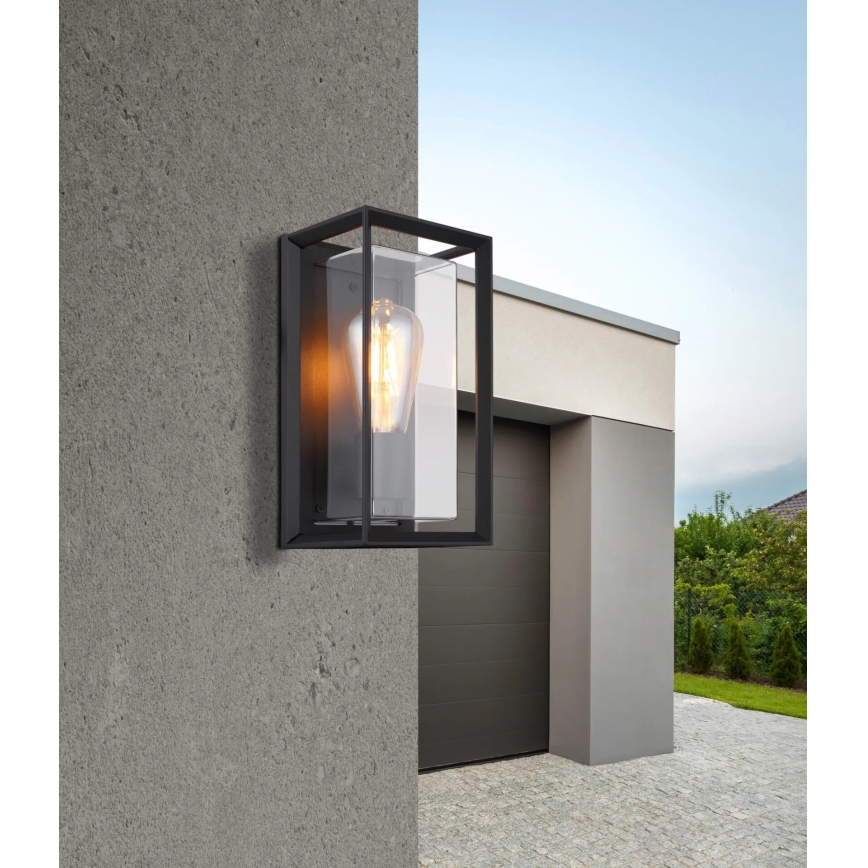 Globo - Wandlamp voor buiten 1xE27/60W/230V IP44 zwart