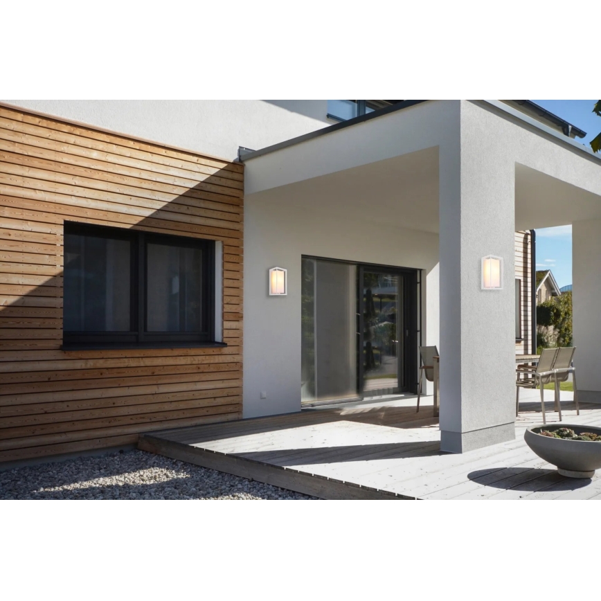 Globo - Wandlamp voor buiten 1xE27/60W/230V IP44 wit
