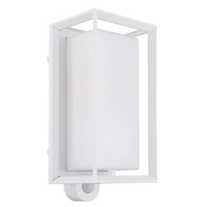 Globo - Wandlamp voor buiten met sensor 1xE27/60W/230V IP44 wit