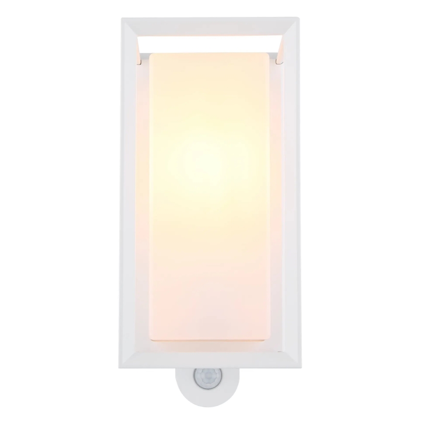 Globo - Wandlamp voor buiten met sensor 1xE27/60W/230V IP44 wit