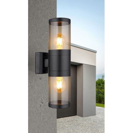 Globo - Wandlamp voor buiten 2xE27/60W/230V IP44