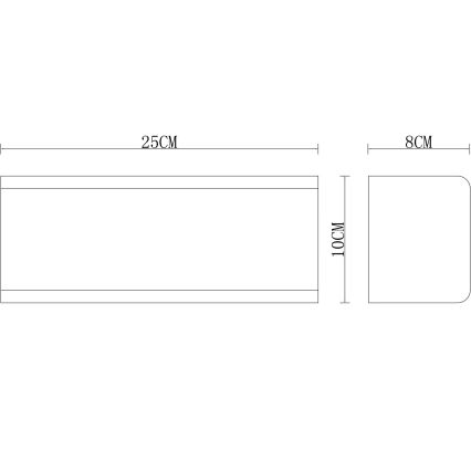 Globo - Applique murale extérieure 1xE27/15W/230V IP44 blanche
