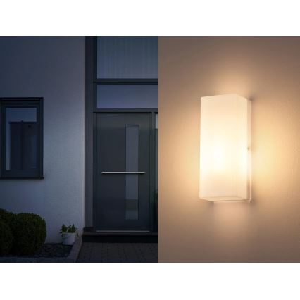 Globo - Buitenwandlamp 1xE27/15W/230V IP44 wit