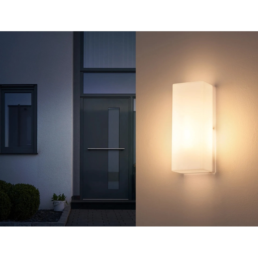 Globo - Buitenwandlamp 1xE27/15W/230V IP44 wit