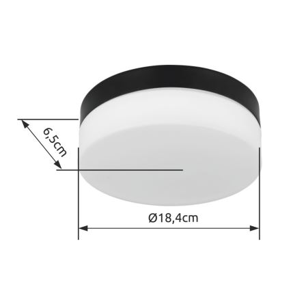 Globo - Luminaire salle de bain 1xE27/60W/230V d. 18,4 cm IP44