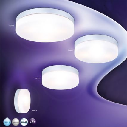 Globo - Luminaire salle de bain 3xE27/40W/230V d. 30 cm IP44