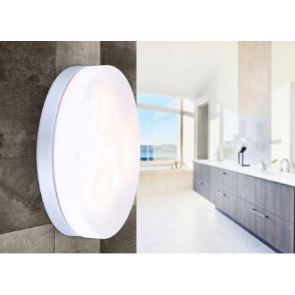 Globo - Luminaire salle de bain 3xE27/40W/230V d. 30 cm IP44