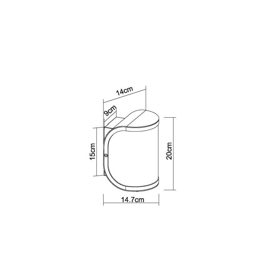 Globo 32128A - Applique murale extérieure SEGGA 1xE27/60W/230V IP44