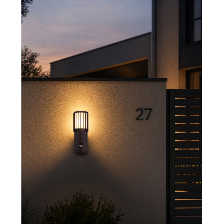 Globo - Buitenwandlamp met sensor 1xE27/15W/230V IP54