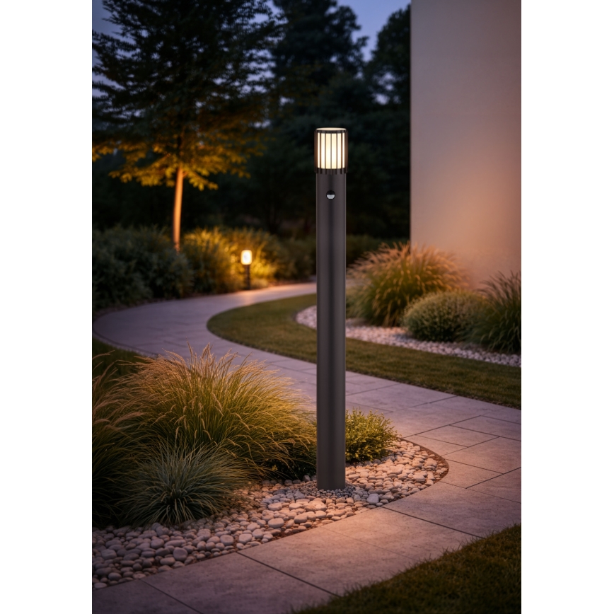 Globo - Buitenlamp met sensor 1xE27/15W/230V IP54 100 cm