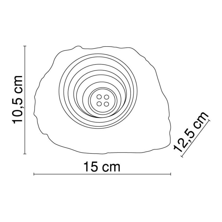 Globo - LED Decoratieve zonne-energie lamp 4xLED/0,06W/1,2V IP44 200 mAh