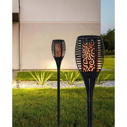 Globo - LED Solar lamp LED/5,4W/3V 1800K IP44 zwart