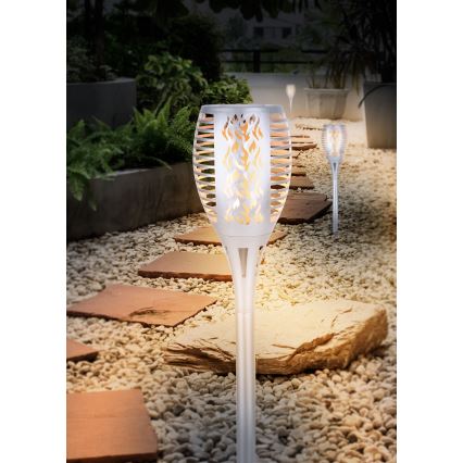 Globo - LED Solar lamp LED/3,6W/3V 1800K IP44 glanzend chroom
