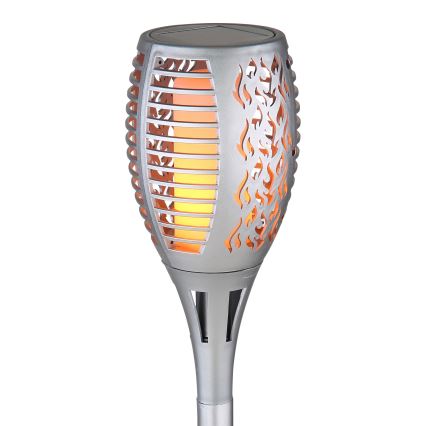 Globo - LED Solar lamp LED/3,6W/3V 1800K IP44 glanzend chroom