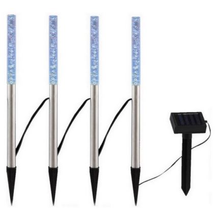 Globo - LOT 4x Lampe solaire 4xLED/0,07W IP44 600 mAh