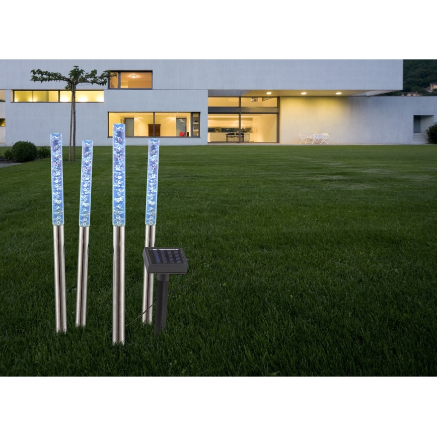 Globo - LOT 4x Lampe solaire 4xLED/0,07W IP44 600 mAh