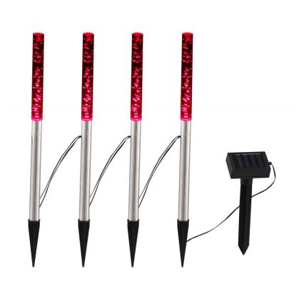Globo - LOT 4x Lampe solaire 4xLED/0,07W IP44 600 mAh
