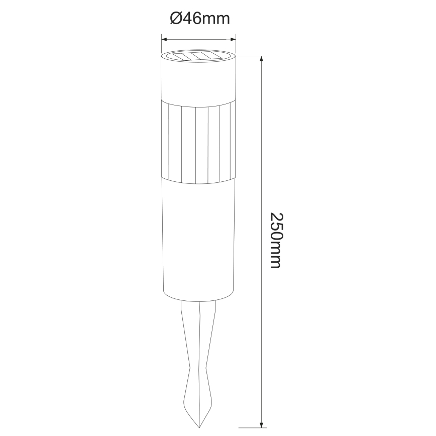 Globo - SET van 4x LED Zonne-energie lamp LED/0,06W/3,2V IP44 100 mAh