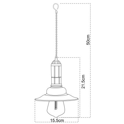 Globo - LED zonne-lantaarn aan ketting LED/0,06W/1,2V IP44 150 mAh