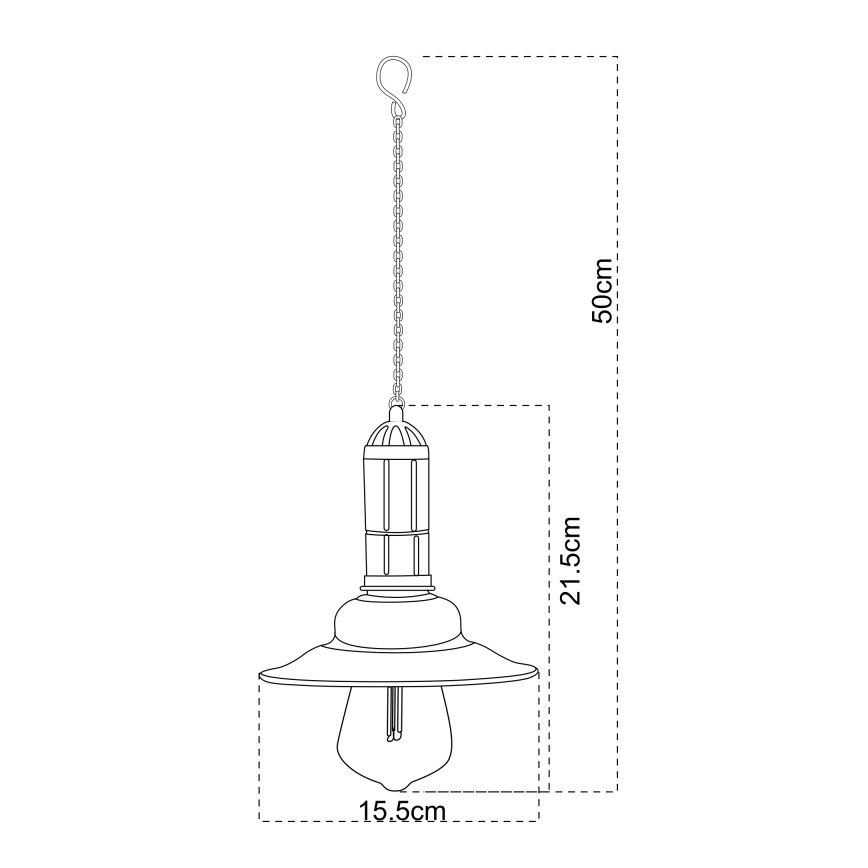 Globo - LED zonnekroonluchter aan ketting LED/0,06W/1,2V IP44 150 mAh
