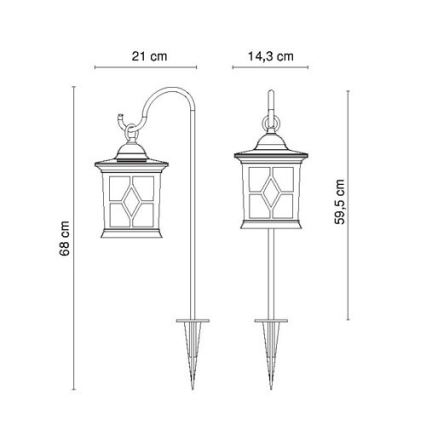 Globo - LED zonnelamp LED/0,05W/3,2V IP44 300 mAh