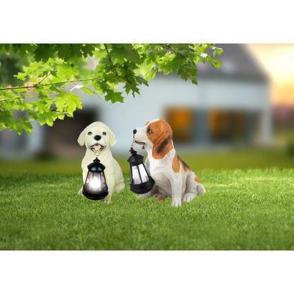 Globo - Lampe solaire LED/0,06W/3V chien IP44 600 mAh