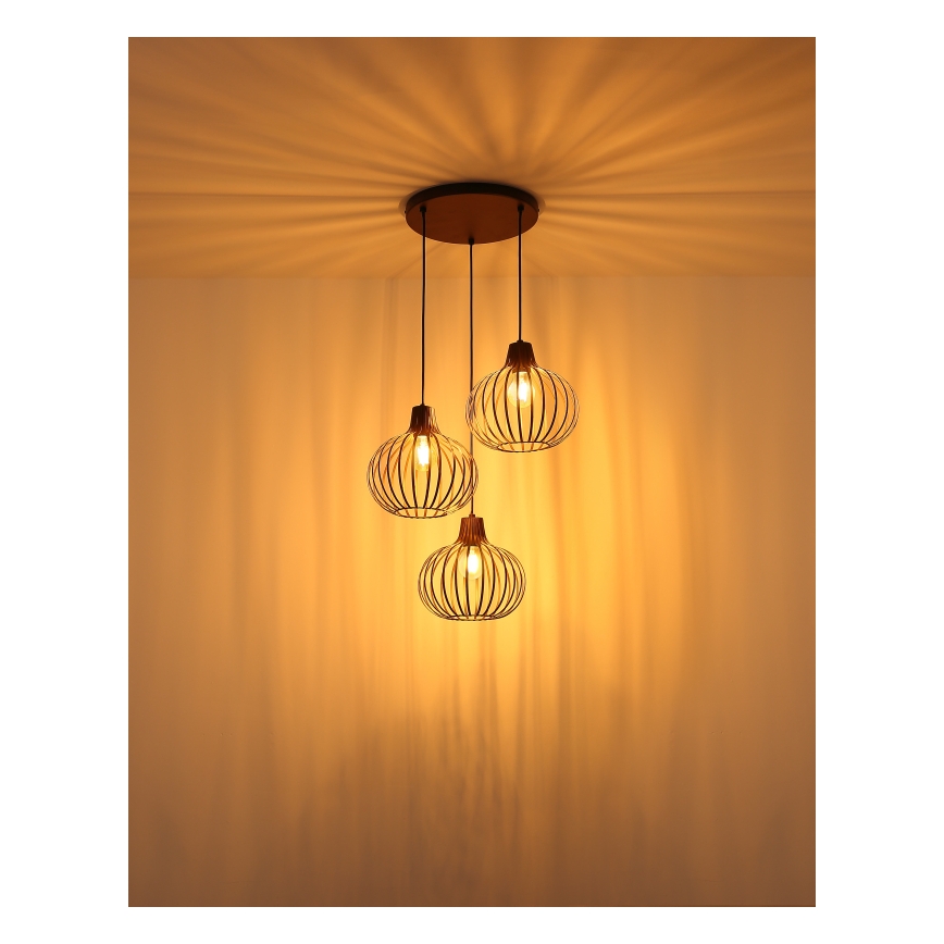 Globo - Hanglamp aan snoer 3xE27/40W/230V