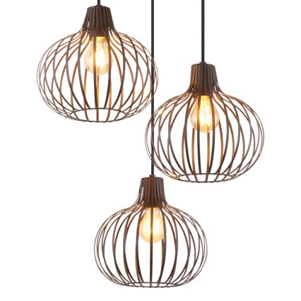 Globo - Lustre sur câble 3xE27/40W/230V
