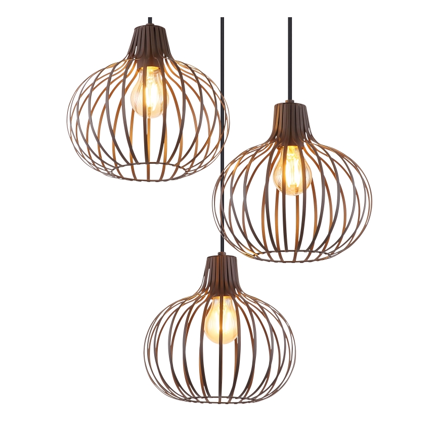 Globo - Lustre sur câble 3xE27/40W/230V