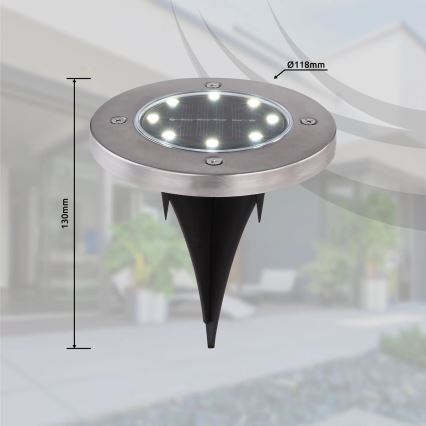 Globo - SET 4x LED Solar lamp LED/0,1W/3V IP44