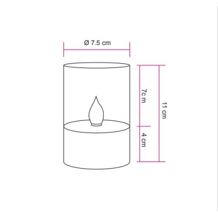 Globo - LED Solar lamp LED/0,06W/3,2V 1800K IP44 100 mAh