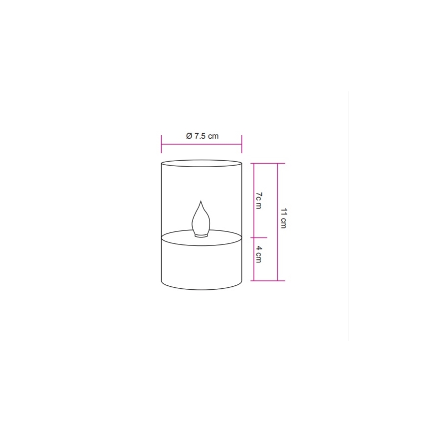 Globo - LED zonnelamp LED/0,06W/1,2V 1800K IP44 100 mAh