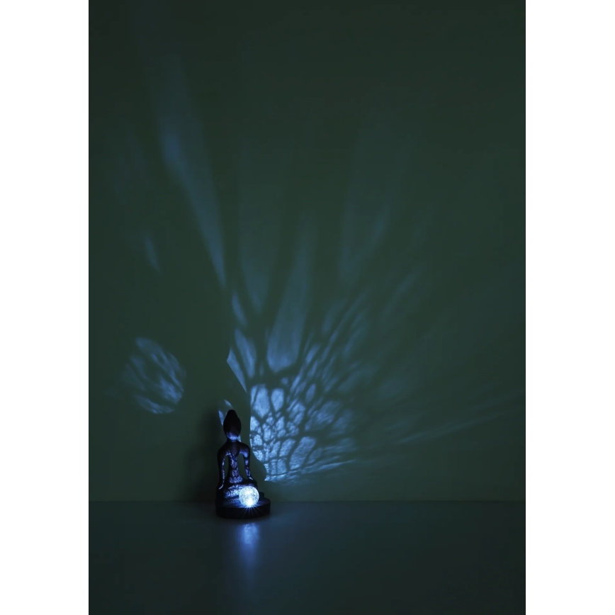 Globo - LED zonnelamp LED/3V IP44 200 mAh Boeddhabeeld