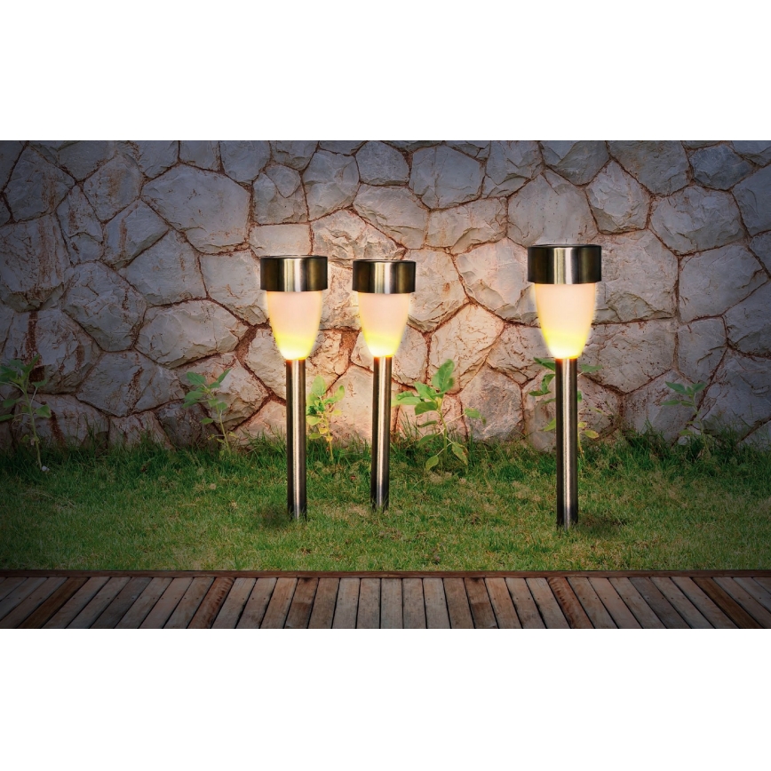 Globo - SET 3x Solar lamp 3xLED/0,06W/1,2V IP44 200 mAh