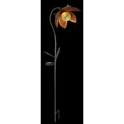 Globo - Luminaire solaire LED 3,2 V IP44 200 mAh en forme de fleur