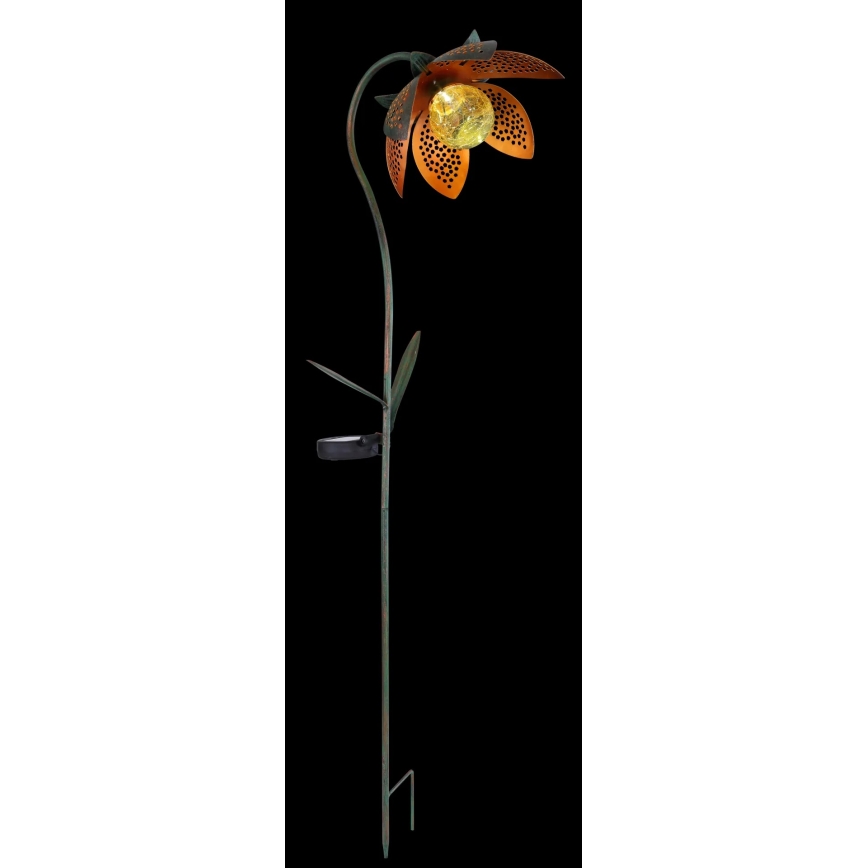 Globo - Luminaire solaire LED 3,2 V IP44 200 mAh en forme de fleur
