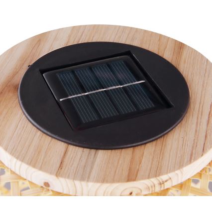 Globo - Éclairage solaire LED/0,06W/3V bambou IP44 600 mAh