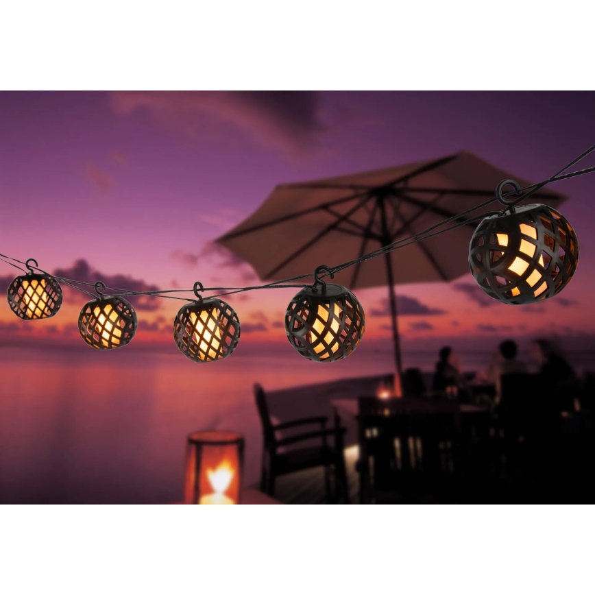 Globo - Guirlande solaire décorative 98xLED/0,1W/3V 410 cm IP44