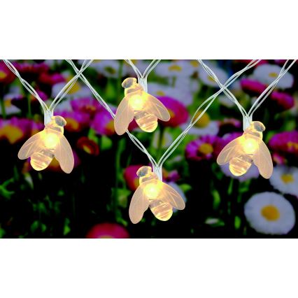 Globo - LED Lichtketting op zonne-energie 20xLED/0.06W/3V IP44