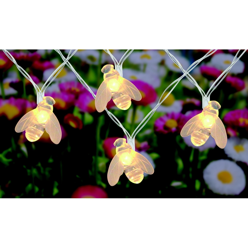 Globo - LED Lichtketting op zonne-energie 20xLED/0.06W/3V IP44