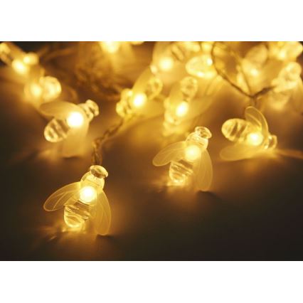 Globo - LED Lichtketting op zonne-energie 20xLED/0.06W/3V IP44