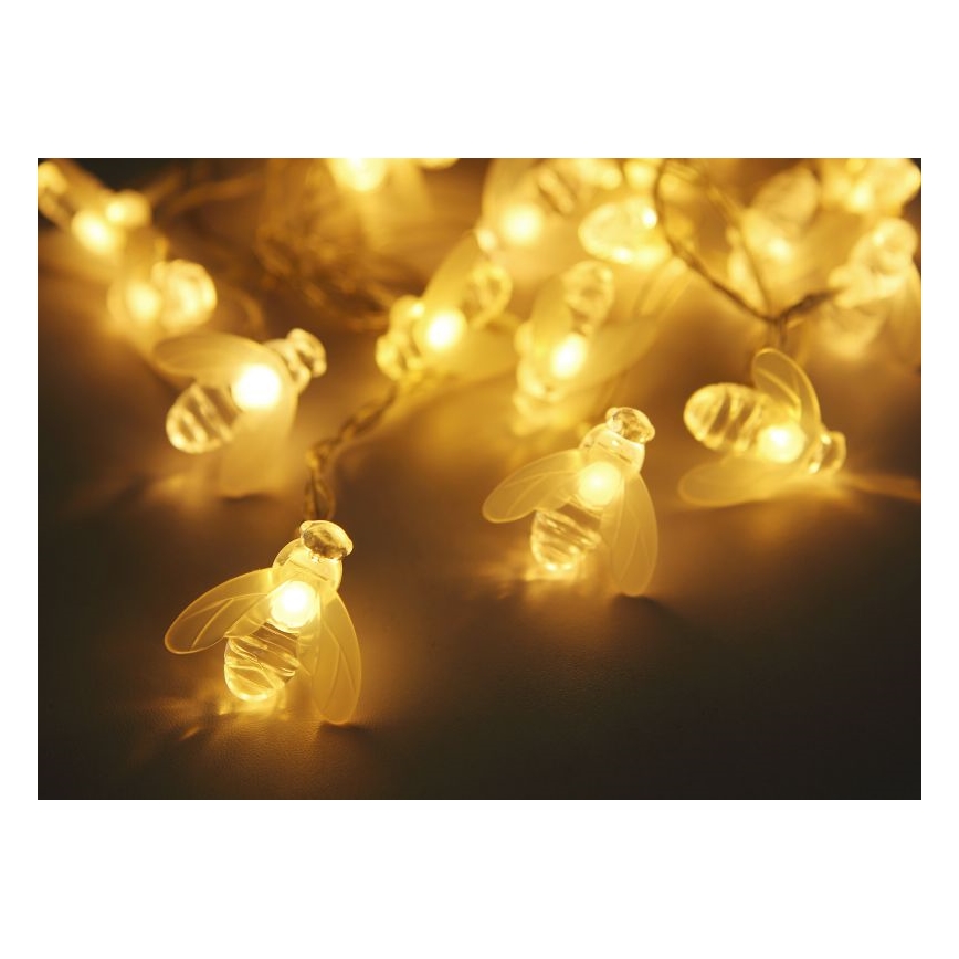 Globo - LED Lichtketting op zonne-energie 20xLED/0.06W/3V IP44