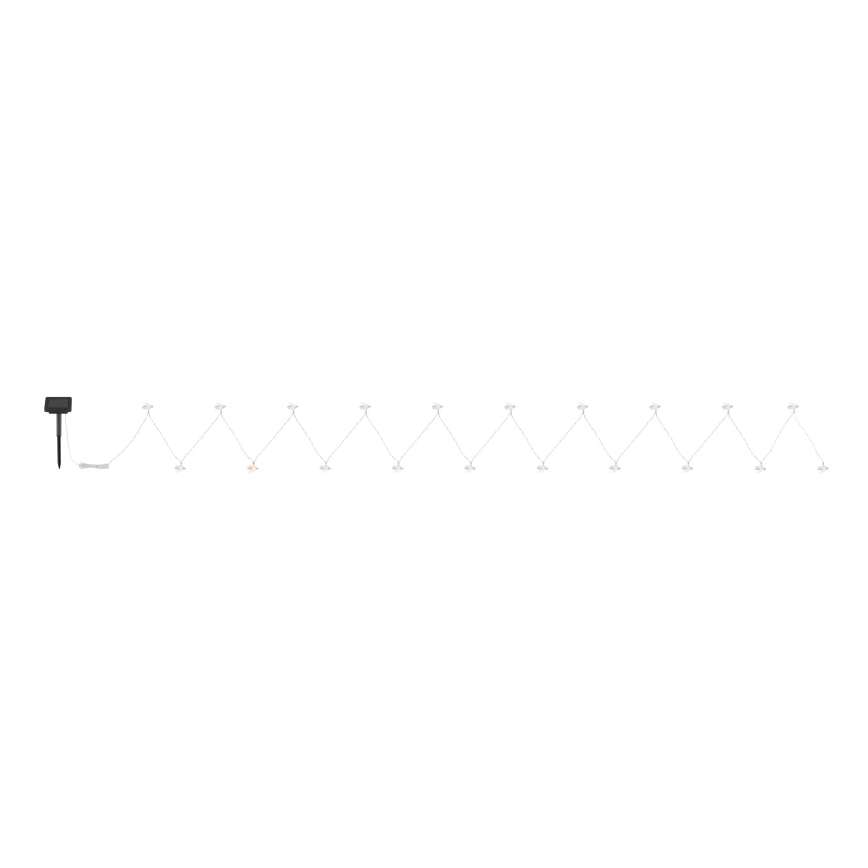 Globo - LED Lichtketting op zonne-energie 20xLED/0.06W/3V IP44