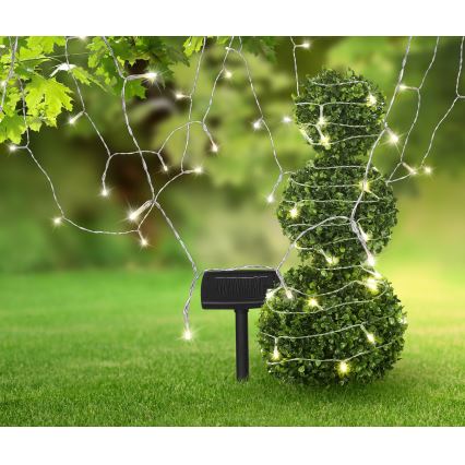 Globo - LED Solar ketting 20 m 120xLED/2,4V 2xAAA IP44 600 mAh