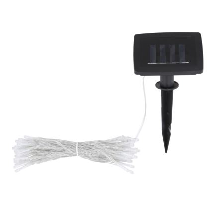 Globo - LED Solar ketting 10 m 50xLED/2,4V IP44 600 mAh