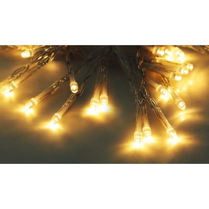 Globo - LED Solar ketting 10 m 50xLED/2,4V IP44 600 mAh